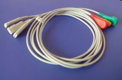 ЦонМед, Датек, Велцх дујмовиј, пионир Пхилипс 3леад жице ЕКГ кабл са Клип и Снап Фабрика Провиде