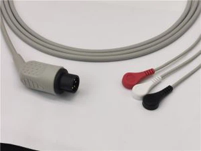 AAMI jednodjelni EKG adapter adaptera 3 vodi na pucanje