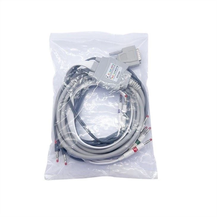 Zoncare 10 Lead EKG Cable With Banana 4.0 36pin